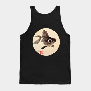 Cute-eye Black Goldfish Tank Top